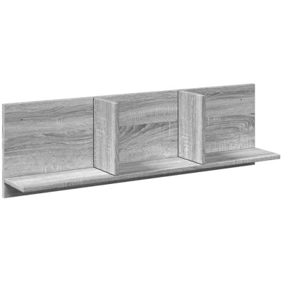 Image of vidaXL Wall Cabinet 100x16.5x30 cm Grey Sonoma Engineered Wood