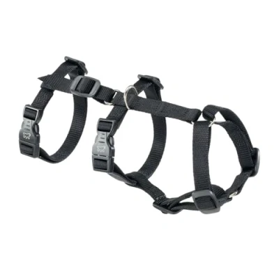 Image of Ferplast Dog Harness Small BRAVE SMALL, Escape Proof Harness, Greyhound, Adjustable for Dogs, 6 Closures, Black