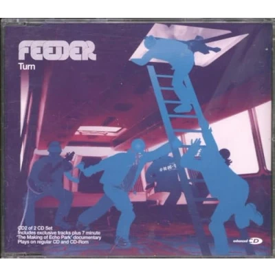 Image of Feeder Turn CD2 Autographed 2001 UK CD single ECSCX116