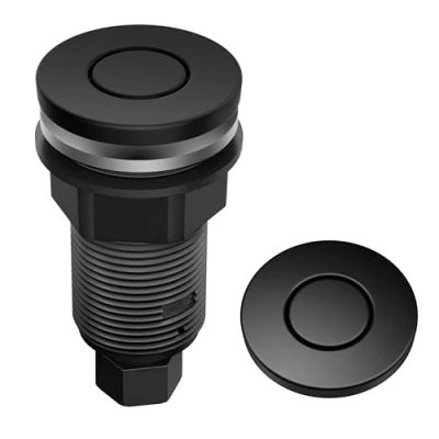 Image of Kraus KWDB 20MB WasteGuard Flat Top Garbage Disposal Air Switch Button, Matte Black