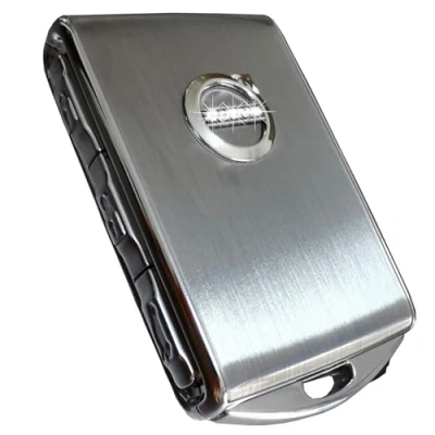 Image of Car Key Cover Shell for Volvo XC40 XC60 XC90 V60 V90 S60 S90,Brushed Silver