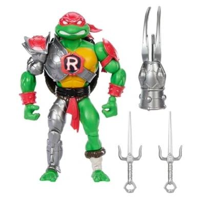 Image of Masters of the Universe Origins Turtles Grayskull Raphael Reptile Wars Posable Action Figure, Teenage Mutant Ninja &amp; MOTU Crossover Hero Raph Toy, JBM99