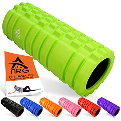 Image of Premium Foam Roller, Trigger Point Fitness Rollers Deep Tissue Muscle Massage Roller Yoga Pilates for Relax Muscles, Physical Therapy, Balance Exercises and Pain Relief (Green)