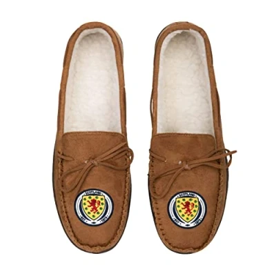 Image of FOCO World Cup Euros Football Scotland Fan House Shoes Moccasin Slippers Mens Size 6 7