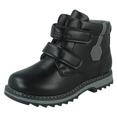 Image of Boys JCDees Ankle Boots N2063 Black Synthetic UK Size 2 EU 34 US 3