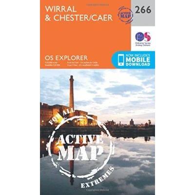 Image of Explorer Active 266 Wirral &amp; Chester Map With Digital Version