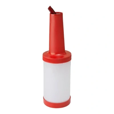 Image of Chabrias Ltd Store &amp; Pour Ultimate Save and Serve Flair Bottle Pourer Ideal Cocktail Drinks Storage Solution (Red, 2 Litre)