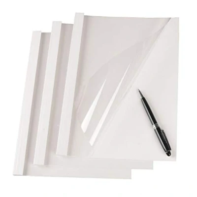 Image of RAYSON Thermal Binding Covers, 3mm, 25 Sheet Capacity, A4, White, Pack of