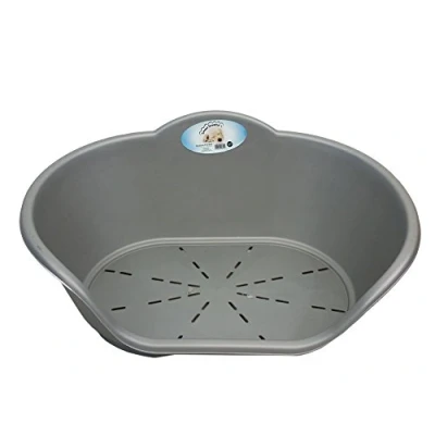Image of Medium Silver Plastics Dog Bed/Cat Bed Basket Heavy Duty Made in U.K Available Small, Medium, Large And Extra