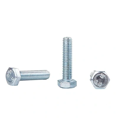 Image of (Pack of 12 pcs) DIN 933 Zinc Plated Steel Hexagon Bolts M12 x 60 mm 8.8 Grade, Hex Screws, Fully Threaded, Head, Tap Bolt (12, mm)