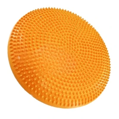Image of eBoutik Non Slip Body Fitness Balance Board Round Training Wobble Cushion for Lumbar Support, Lower Back Pain Relief, Core Strength, Stability, Rehabilitation Physio Pump Included (Orange)