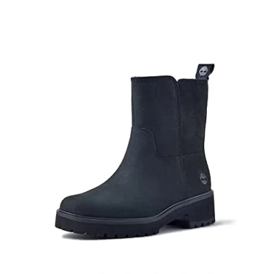 Image of Timberland Women&#039;s Carnaby Cool Basic Warm Pull On WR Fashion Boot, Jet Black, 8 UK