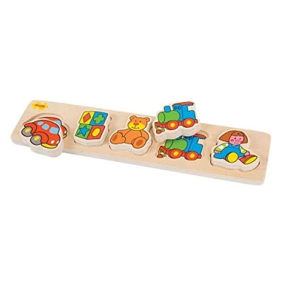 Image of Bigjigs Toys Chunky Lift and Match Puzzle