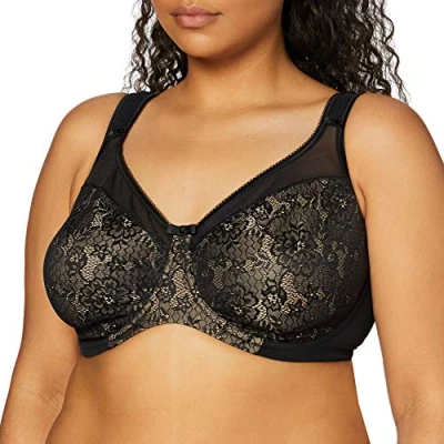 Image of Berlei Women&#039;s Beauty Minimiser Everyday Bra, Black, 38E