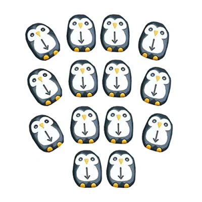 Image of Yellow Door Pre Coding Penguin Stone Set