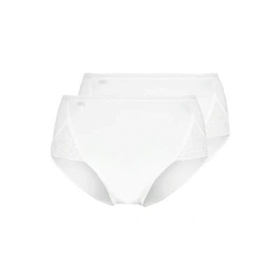 Image of Sloggi Womens Pure Sense Luxe Maxi C2p Slip, White, 20 UK