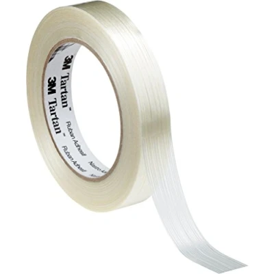 Image of 3 M 7000095695 Tartan Filament Tape 8953, 0.1 mm, transparent, 12 mm x 50 m, 72
