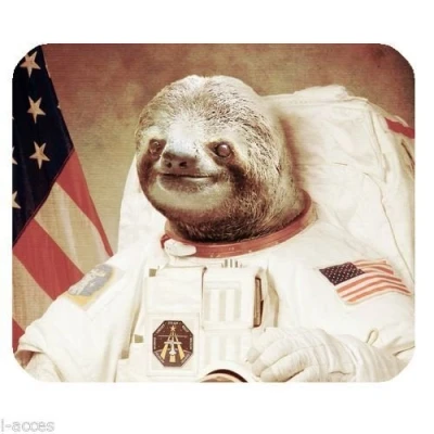 Image of OEM New Astronaut Sloth Space Funny Anti Slip Mice Pad Mat Mouse
