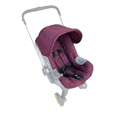 Image of Changing Washing Seat Kit,Canopy Sunshade Cover,Compatible with Car Doona Strollers (Wine red)
