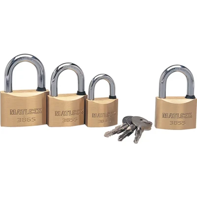 Image of Matlock 50mm Brass Cross Key Padlock