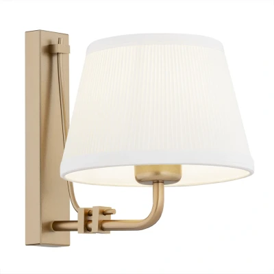 Image of Atrani Wall Lamp With Shade Cream, Old Gold