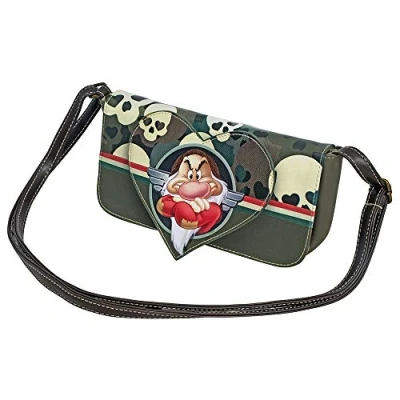 Image of Disney Seven Dwarfs Skull Handy Shoulder Bag, Green, 24 x 12 cm