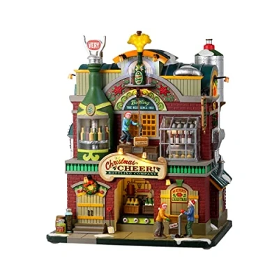 Image of Lemax 25858 UK Caddington Village Sights &amp; Sounds: Christmas Cheer Bottling Company