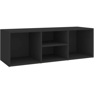 Image of vidaXL Shoe Storage Bench Black 105x35x35 cm Engineered Wood