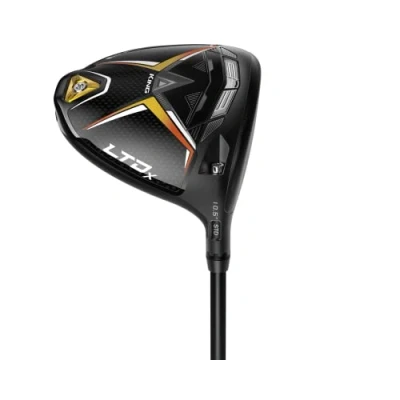 Image of Cobra Golf 2022 LTDX Driver Matte Black Gold Fusion (Men&#039;s, Left Hand, UST Helium Nanocore, Reg Flex, 10.5)