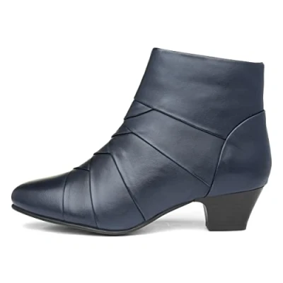 Image of Lotus Tara Womens Navy Leather Ankle Boot Size 4 UK Blue