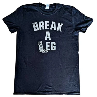 Image of Foo Fighters Unisex Adult Break A Leg Milton Keynes Back Print Cotton T Shirt (M) (Black)