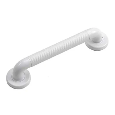 Image of White Fluted Plastic Grab Handle 18&quot; / 458mm