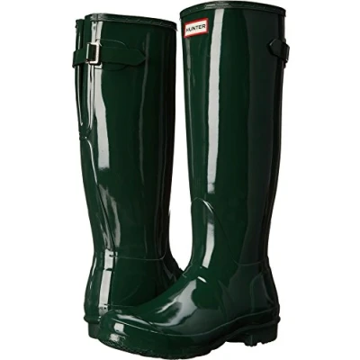Image of Hunter Original Back Adjustable Gloss, Women&#039;s Wellington Boots