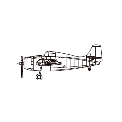 Image of Trumpeter TRU04205 F4F Plastic Model kit, Coloured, Mittel