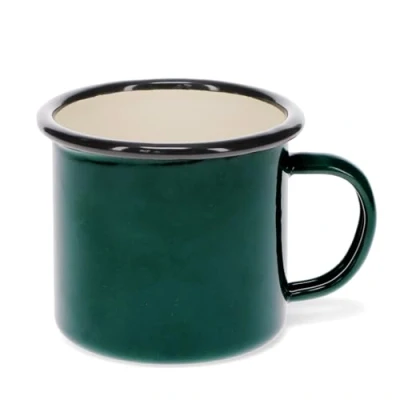 Image of Rex London Enamel Mug 350ml Dark Green