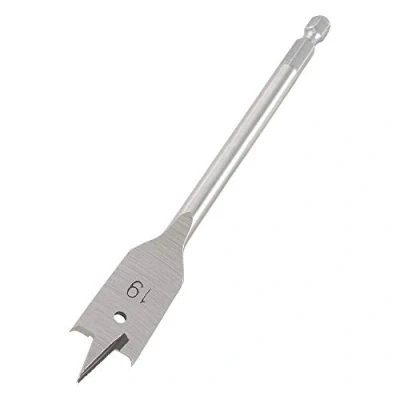 Image of Trend Snappy 19mm Diameter Flat Bit with Centre Point &amp; Cutting Spurs for Fast Drilling In Timber, SNAP/FB/19, Silver
