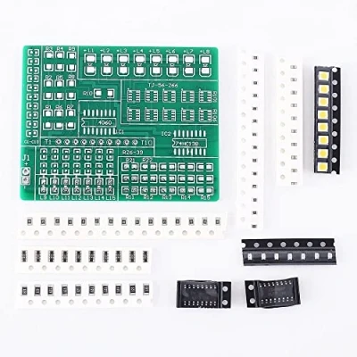 Image of Welding Practice Board,SMD SMT Component Soldering Kit for Experiments Resitor Diode