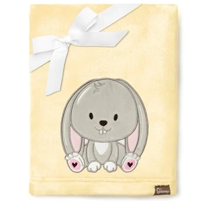 Image of Be Mammy Warm Children Baby Cosy blanket gift BE20 168 (Yellow Rabbit)
