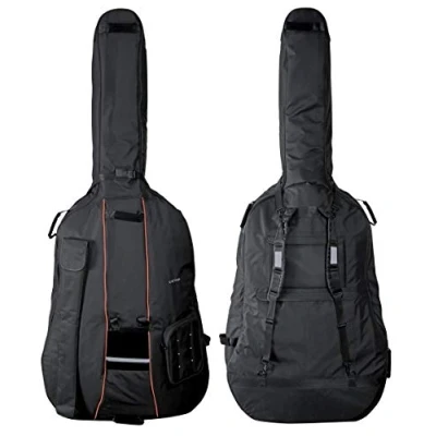 Image of GEWA Double Bass Gig Bag Premium 1/4 10 mm padding, bow pocket, backpack straps, sheet music pocket