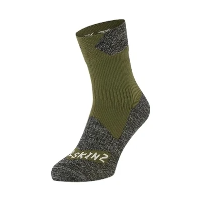 Image of SEALSKINZ Unisex Bircham Socks, Olive, L UK
