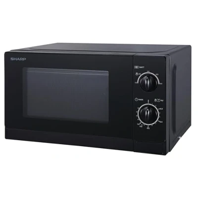 Image of Sharp R20DKM 20L Solo Microwave Oven, 800W, Black