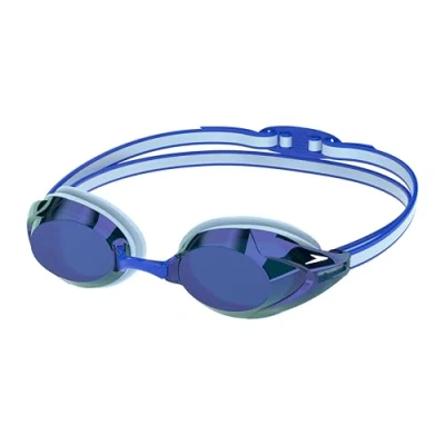Image of Speedo Unisex Adult Vanquisher 3.0 Mirrored Swimming Goggles, Hawaiian Sky/Cobalt/Iris Mirror, One Size