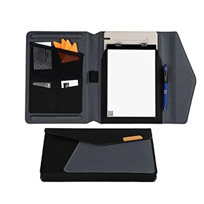 Image of Rocketbook Capsule Cover for Orbit Executive 100% Recyclable with Pen Holder, Magnetic Clasp &amp; Inner Storage Black