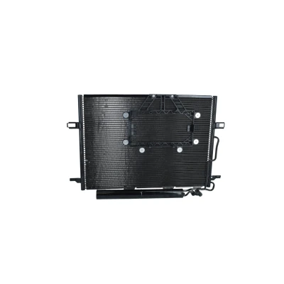 Image of 2115000554, A2115000554 Condenser NRF EASY FIT 350211 with dryer, seal ring 13,8mm Aluminium 585mm MERCEDES BENZ: CLS Coupe