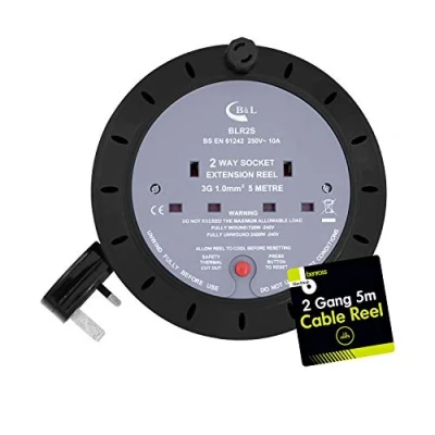 Image of Benross 2 Way 5m Cable Reel 10A