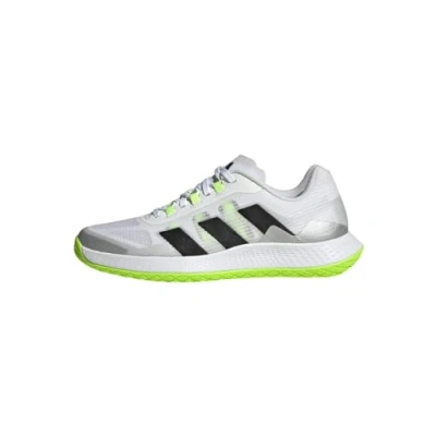 Image of adidas Men&#039;s Forcebounce Volleyball Sneaker, FTWR White/core Black/Lucid Lemon, 7 UK