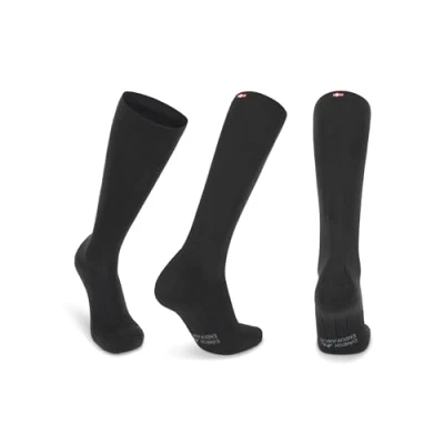 Image of DANISH ENDURANCE Graduated Compression Socks, 21 26mmHg, Flight Running, Women &amp; Men, Solid Black, 3 5