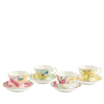 Image of Miranda Kerr Australiana Teacup &amp; Saucer Set of 4