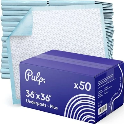 Image of 50 x Pulp Professional 36&quot; Disposable Incontinence Bed Pads