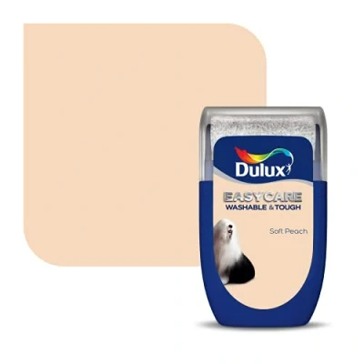 Image of Dulux Easycare Washable &amp; Tough Tester Paint, Soft Peach